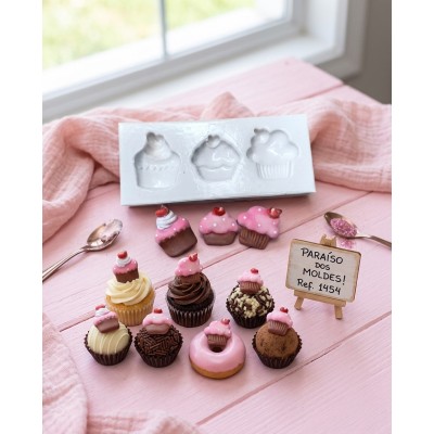 Molde de Silicone Cupcakes Charme - 1454