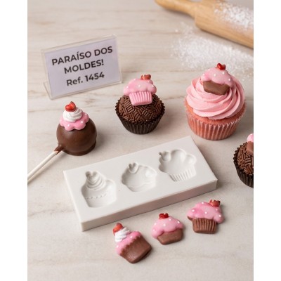 Molde de Silicone Cupcakes Charme - 1454