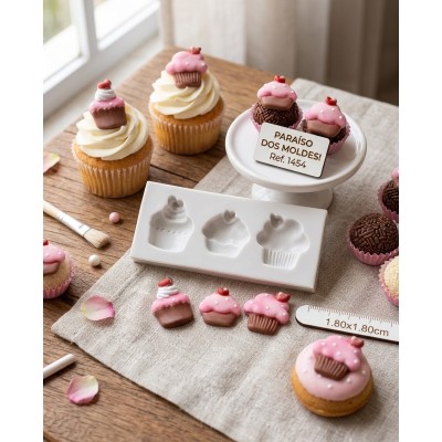 Molde de Silicone Cupcakes Charme - 1454