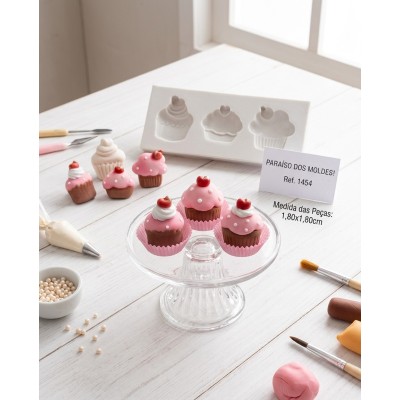 Molde de Silicone Cupcakes Charme - 1454
