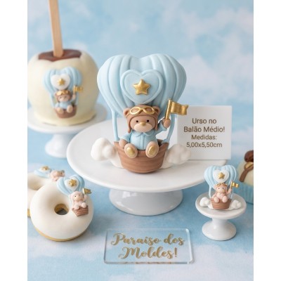 Molde de Silicone Urso no Balçao Médio 2627 Confeitaria Biscuit
