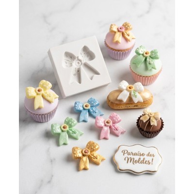 Molde de Silicone Laço Girassol ou Margarida Pequeno 2634 Confeitaria Biscuit