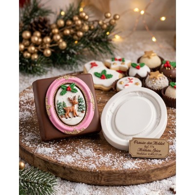 Molde de Silicone Confeitaria Biscuit Moldura Joice - 776