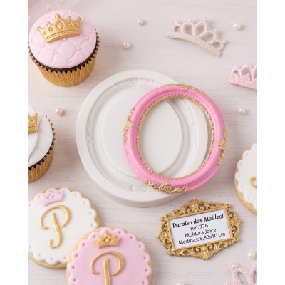 Molde de Silicone Confeitaria Biscuit Moldura Joice - 776