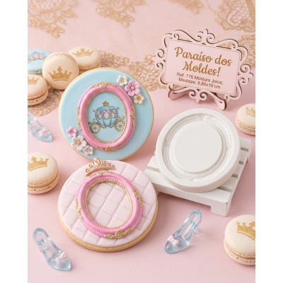 Molde de Silicone Confeitaria Biscuit Moldura Joice - 776