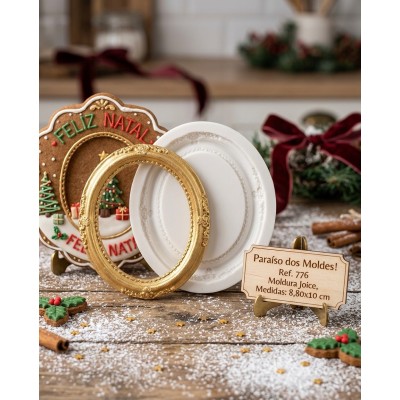 Molde de Silicone Confeitaria Biscuit Moldura Joice - 776