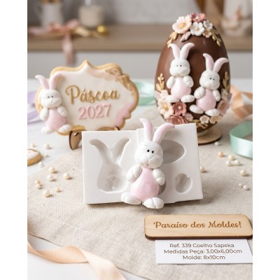 Molde de Silicone Coelho Sapeka - 339