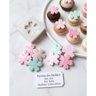 Molde de Silicone Flor Sofia - 1525