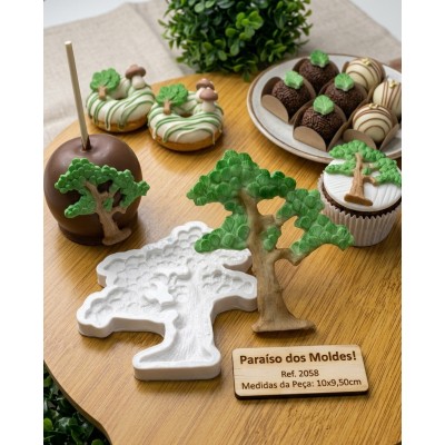 Molde de Silicone Confeitaria e Biscuit Árvore Conchinhas 2058
