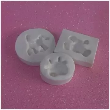 MOLDE SILICONE CONFEITARIA E BISCUIT KIT GIRAFINHAS LUANA