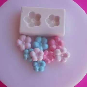 MOLDE SILICONE FLORES BOLINHA PM1182