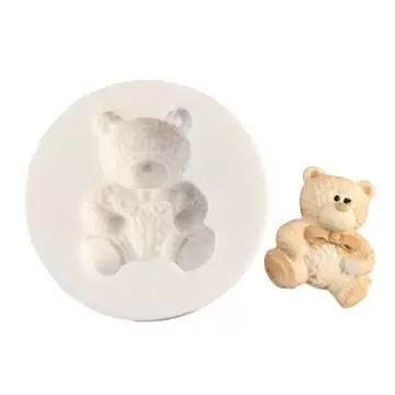 MOLDE SILICONE CONFEITARIA E BISCUIT URSINHO DE PELUCIA NENI
