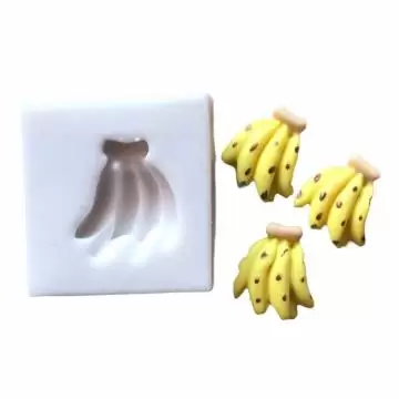 MOLDE DE SILICONE CACHO DE BANANA MINI - PM1191