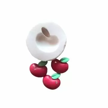 Molde de Silicone Maçã Cute  1228