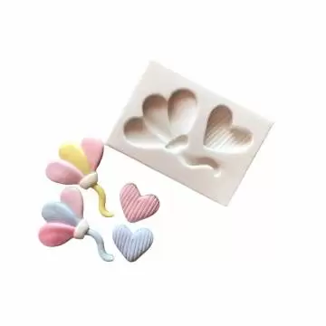 MOLDE SILICONE BALÃO E CORAÇÃO PM1184