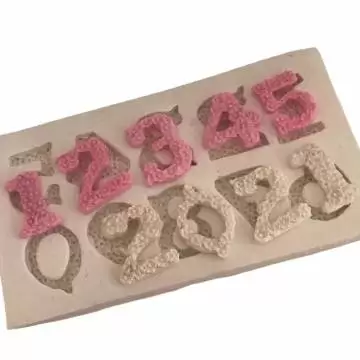 Molde Silicone Números...