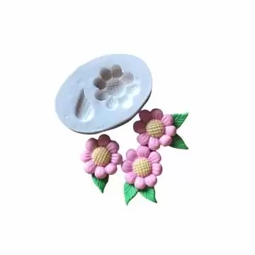 Molde de Silicone Flor com...