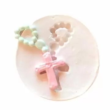 Molde de Silicone Rosário...