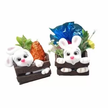 Molde de Silicone Caixote -...