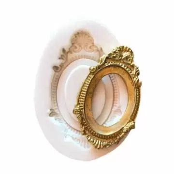 Molde de Silicone Moldura...