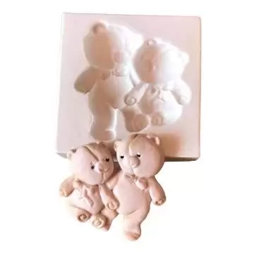 Molde de Silicone Ursos...