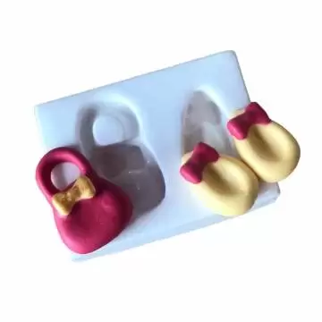 Molde de Silicone Sapato E...