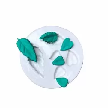 Molde de Silicone Folhas...