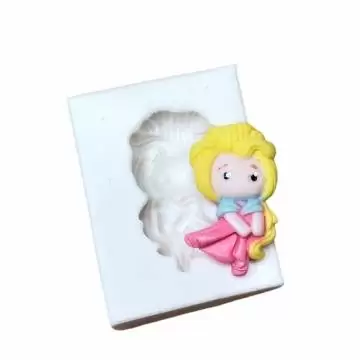 Molde de Silicone Princesa...