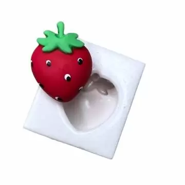 Molde de Silicone Morango -...
