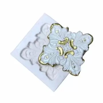 Molde de Silicone Moldura...