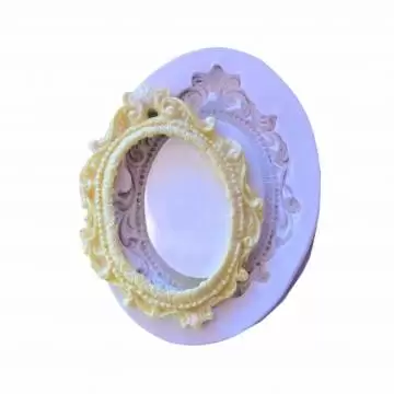 Molde de Silicone Moldura...