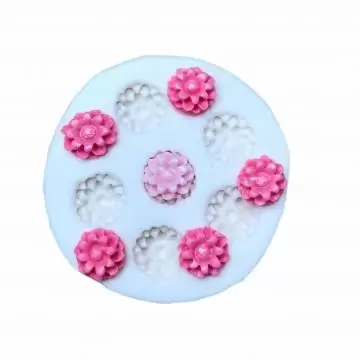Molde de Silicone Flor...