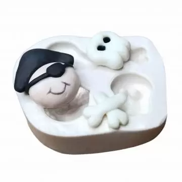 Molde de Silicone Pirata do...