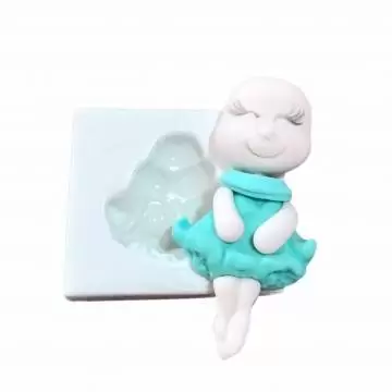 Molde de Silicone Vestido...