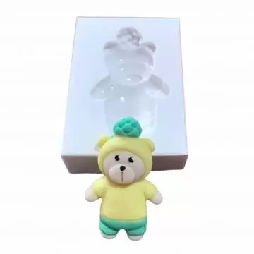 Molde de Silicone Urso...