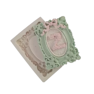 Molde de Silicone Moldura...