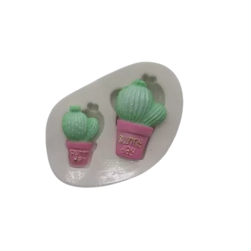 Molde de Silicone Cacto...