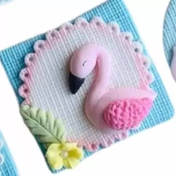 Molde de Silicone Flamingo...