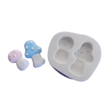 Molde de Silicone Cogumelos...