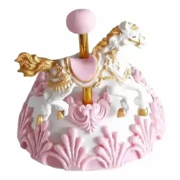 Molde de Silicone Carrossel...