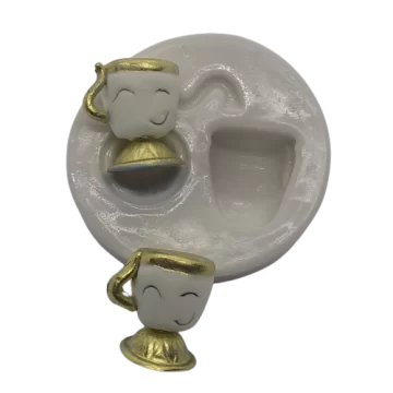Molde de Silicone Xícara...