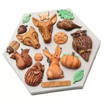 Molde de Silicone Bosque...