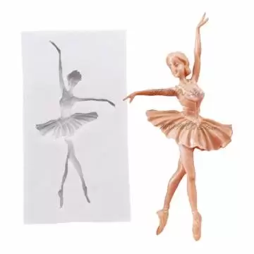 Molde de Silicone Bailarina...