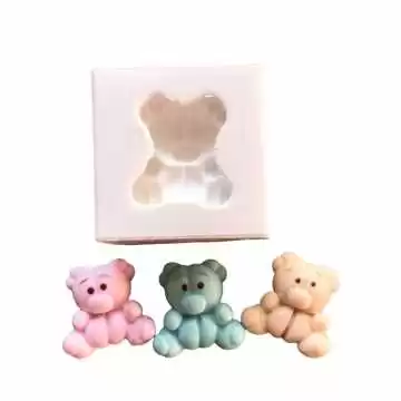 Molde de Silicone Urso...