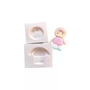 Molde de Silicone Boneca...