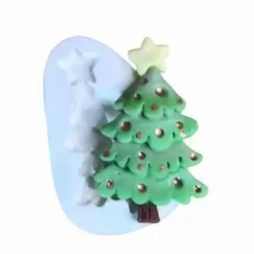 Molde de Silicone Pinheiro...