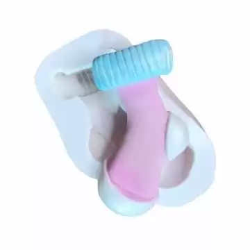 Molde de Silicone Meia Noel...