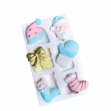 Molde de Silicone Kit Natal...