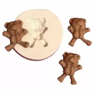 Molde de Silicone Mini Urso...