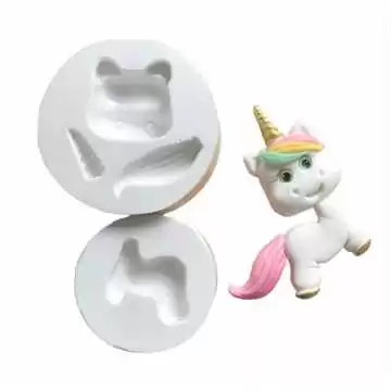 Molde de Silicone Unicórnio...